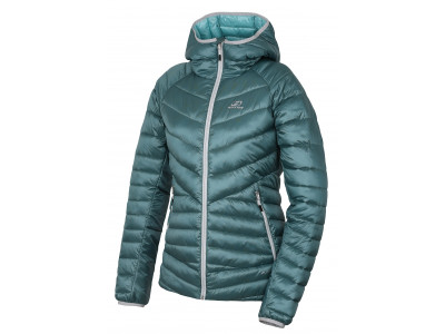 Ladies insulated trekking jacket DEBBY aqua stripe