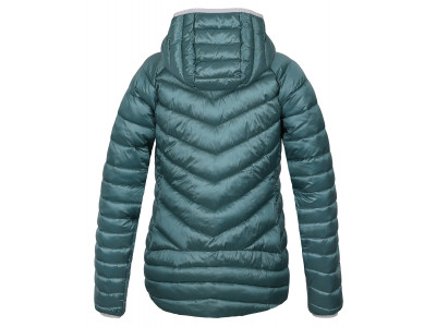 Ladies insulated trekking jacket DEBBY aqua stripe