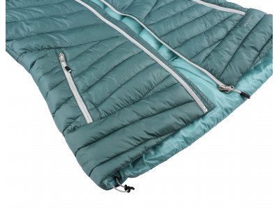 Ladies insulated trekking jacket DEBBY aqua stripe