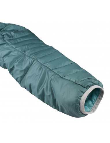 Ladies insulated trekking jacket DEBBY aqua stripe