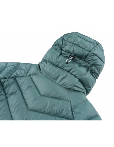 Ladies insulated trekking jacket DEBBY aqua stripe