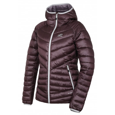 Ladies insulated trekking jacket DEBBY purple stripe