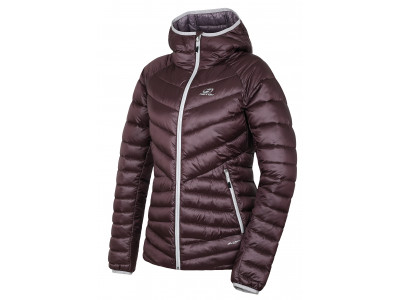 Ladies insulated trekking jacket DEBBY purple stripe