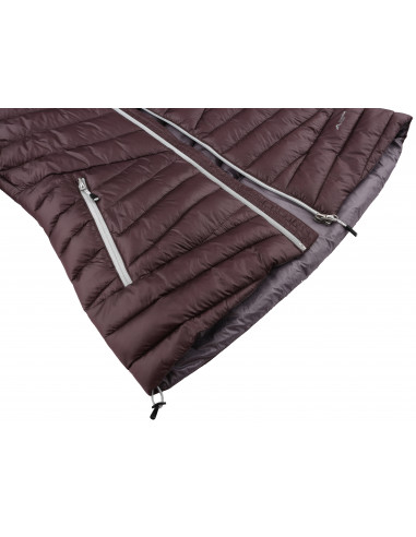 Ladies insulated trekking jacket DEBBY purple stripe