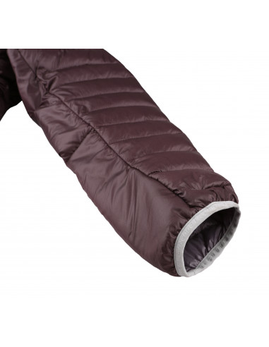 Ladies insulated trekking jacket DEBBY purple stripe