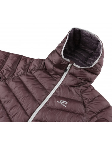 Ladies insulated trekking jacket DEBBY purple stripe