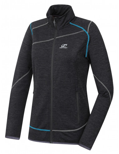 Ladies trekking midlayer DIERY dark gray mel