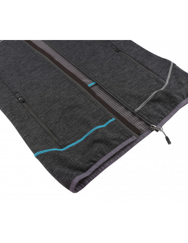 Ladies trekking midlayer DIERY dark gray mel