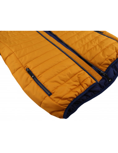 Mens insulated city jacket EDISON golden yellow