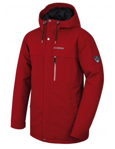 Mens insulated city jacket FRANK sun-dried tomato