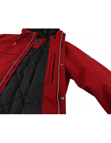 Mens insulated city jacket FRANK sun-dried tomato