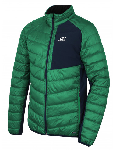 Mens insulated jacket REVEL jolly green/midnight navy