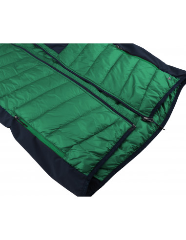 Mens insulated jacket REVEL jolly green/midnight navy