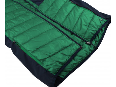 Mens insulated jacket REVEL jolly green/midnight navy