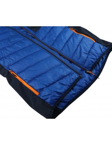 Mens insulated jacket REVEL princess blue/midnight navy