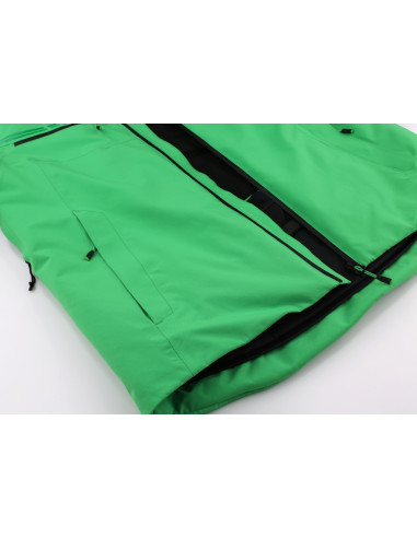 Mens insulated snowsport jacket CALVIN classic green