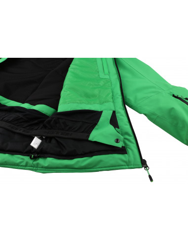 Mens insulated snowsport jacket CALVIN classic green