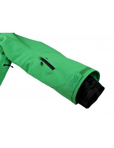 Mens insulated snowsport jacket CALVIN classic green