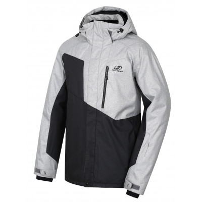 Mens insulated snowsport jacket JURGEN II light gray mel/dark gray mel