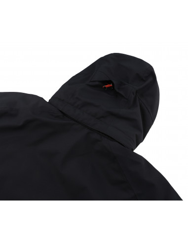 Mens insulated snowsport jacket MARRIM anthracite (orange)