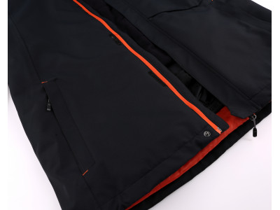 Mens insulated snowsport jacket MARRIM anthracite (orange)