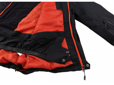 Mens insulated snowsport jacket MARRIM anthracite (orange)