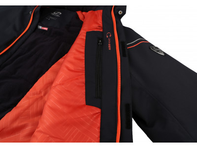 Mens insulated snowsport jacket MARRIM anthracite (orange)