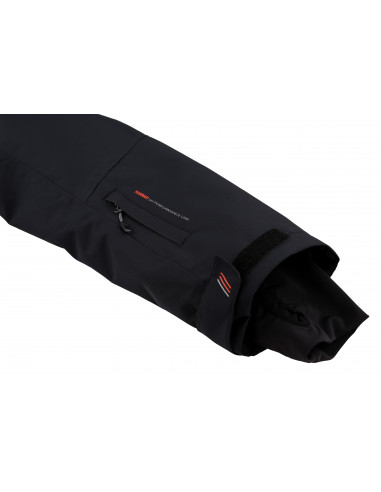 Mens insulated snowsport jacket MARRIM anthracite (orange)