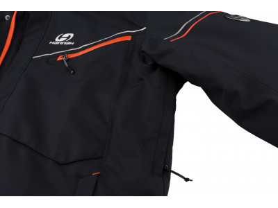Mens insulated snowsport jacket MARRIM anthracite (orange)
