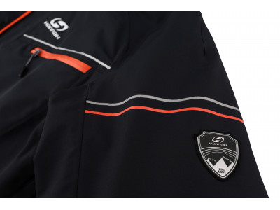 Mens insulated snowsport jacket MARRIM anthracite (orange)