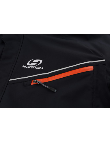 Mens insulated snowsport jacket MARRIM anthracite (orange)