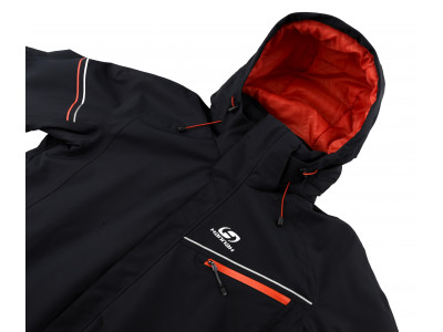 Mens insulated snowsport jacket MARRIM anthracite (orange)