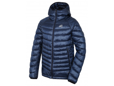 Mens insulated trekking jacket DOLPH navy stripe