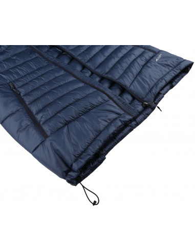 Mens insulated trekking jacket DOLPH navy stripe