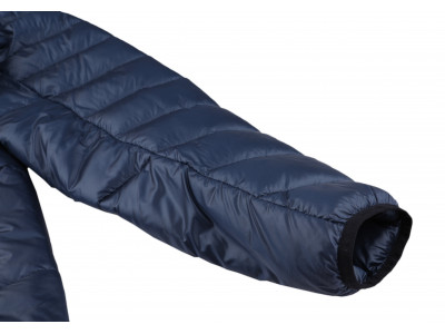 Mens insulated trekking jacket DOLPH navy stripe
