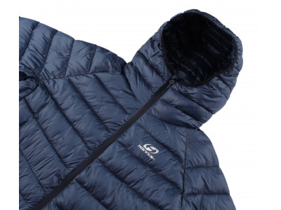 Mens insulated trekking jacket DOLPH navy stripe