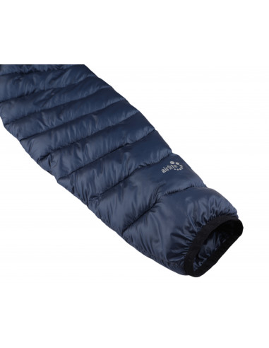 Mens insulated trekking jacket DOLPH navy stripe