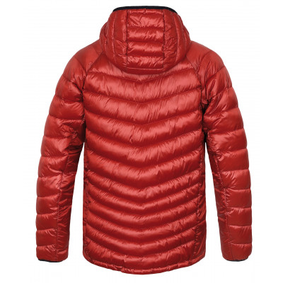 Mens insulated trekking jacket DOLPH orange stripe 2