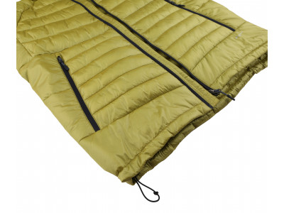 Mens insulated trekking jacket DOLPH yellow stripe