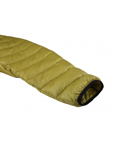 Mens insulated trekking jacket DOLPH yellow stripe