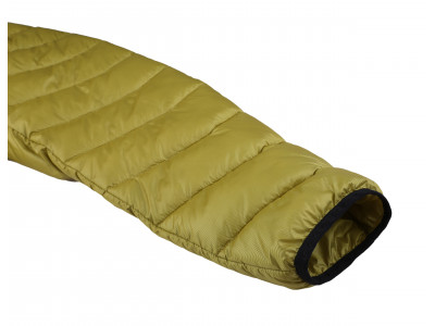 Mens insulated trekking jacket DOLPH yellow stripe