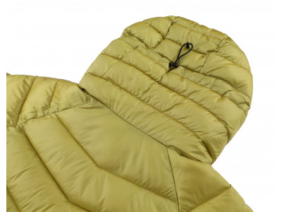 Mens insulated trekking jacket DOLPH yellow stripe