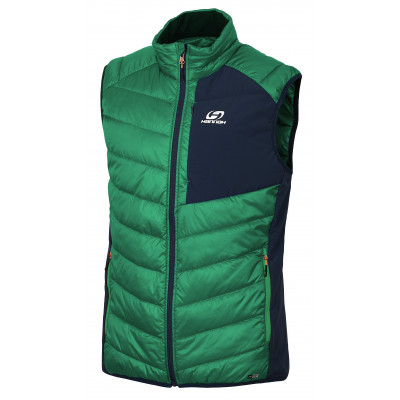 Mens insulated vest STOWE jolly green/midnight navy