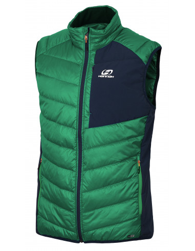 Mens insulated vest STOWE jolly green/midnight navy