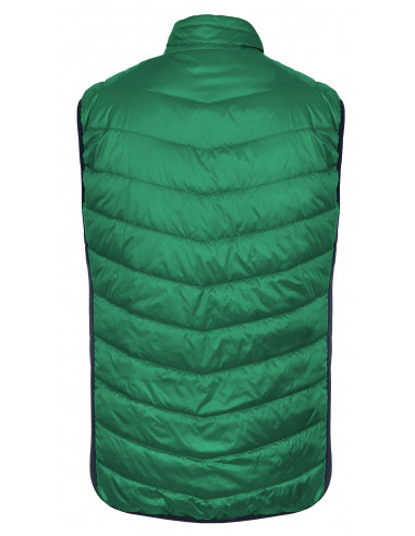 Mens insulated vest STOWE jolly green/midnight navy
