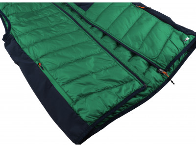 Mens insulated vest STOWE jolly green/midnight navy
