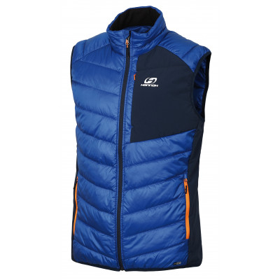 Mens insulated vest STOWE princess blue/midnight navy