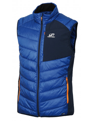 Mens insulated vest STOWE princess blue/midnight navy