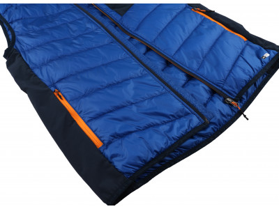 Mens insulated vest STOWE princess blue/midnight navy