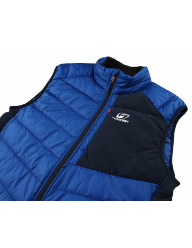 Mens insulated vest STOWE princess blue/midnight navy